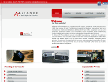 Tablet Screenshot of allianceav.com.sg
